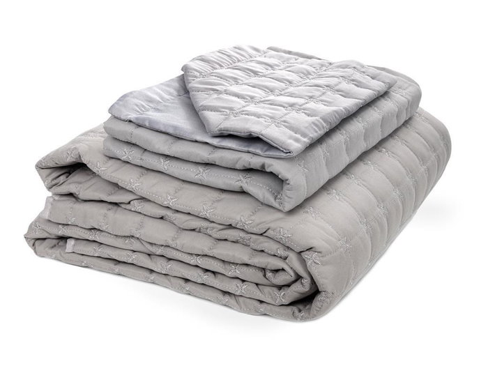 L'essentiel linge de maison Juego de colcha doble Yıldız - Gris L'essentiel linge de maison Juego de colcha doble Yıldız - Gris